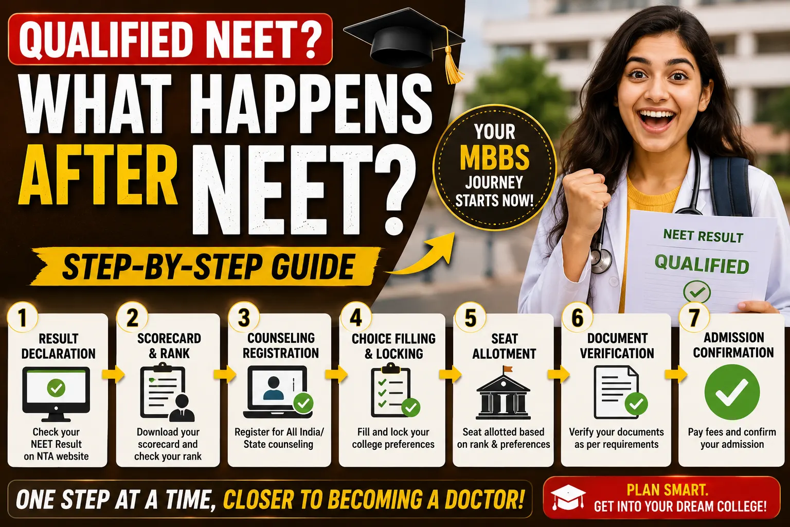 What Happens After Qualifying NEET? Step-by-Step Guide